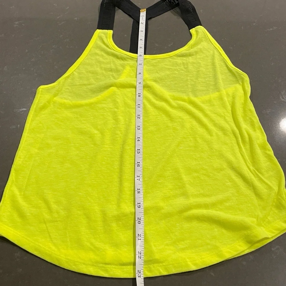 Victoria’s Secret Sport Neon Yellow Workout Shirt Top Small